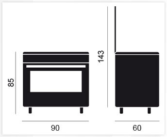 Cocina de Gas Butano Vitrokitchen - CB961PBB