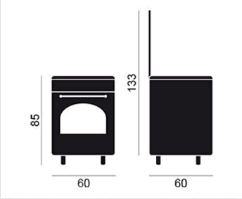 Cocina Gas Butano Vitrokitchen RU6060B