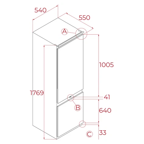 Frigorífico Combi Teka RBF73380FI