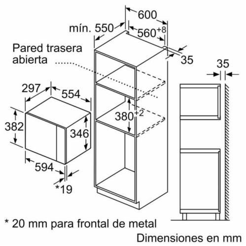 Microondas Integrable Balay 3CG4172X2