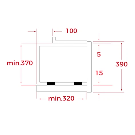 Microondas de integración 20L - MB 620 BI