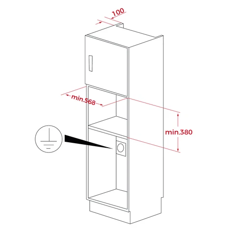 Microondas de integración 20L - MB 620 BI