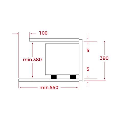 Microondas de integración 20L - MB 620 BI